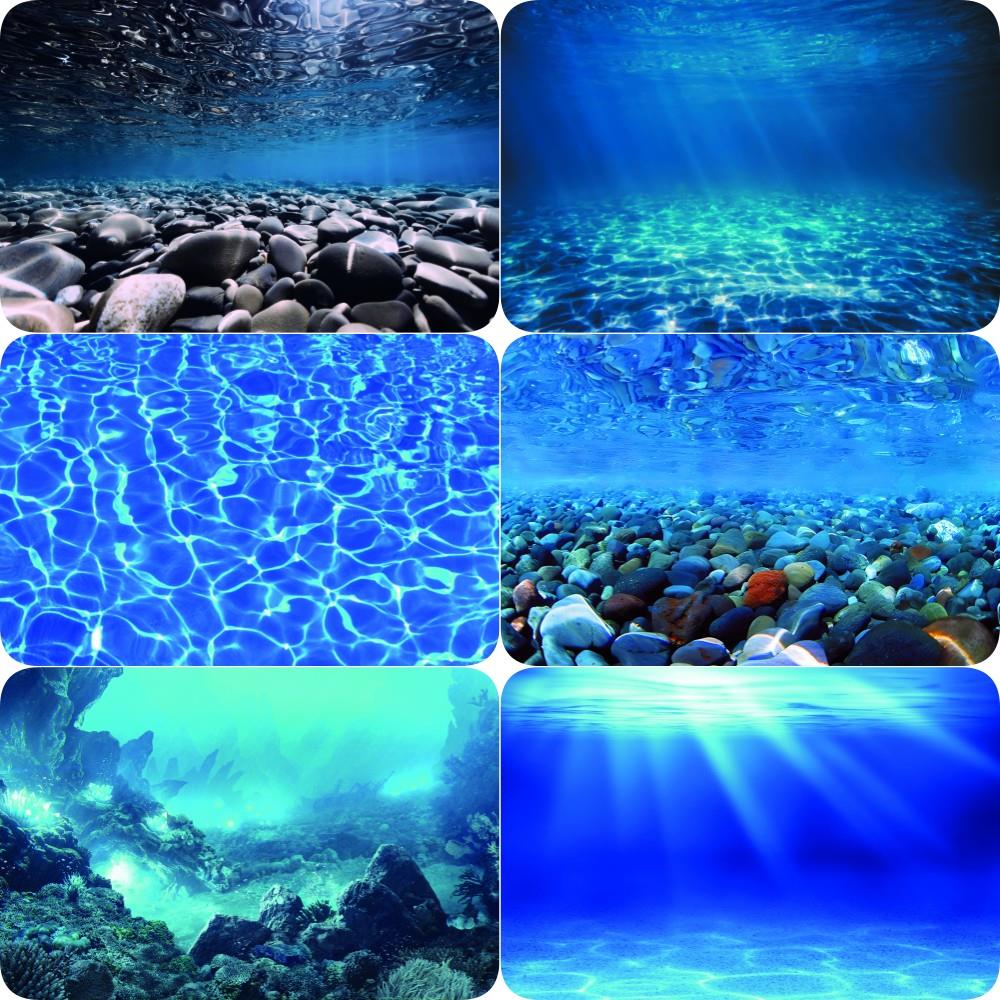 鱼缸背景纸高清立体壁纸水族箱壁画造景装饰3D贴纸正胶自粘