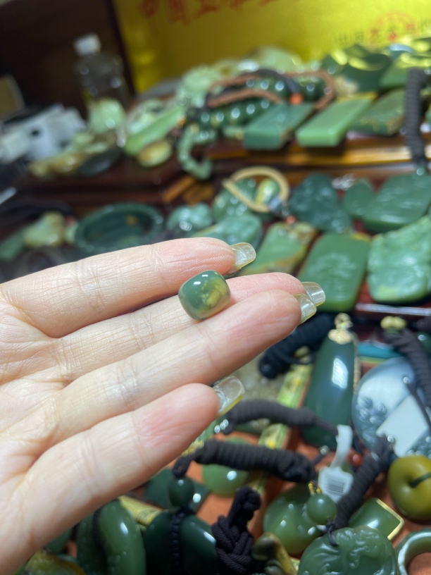 河磨玉单珠，老型珠