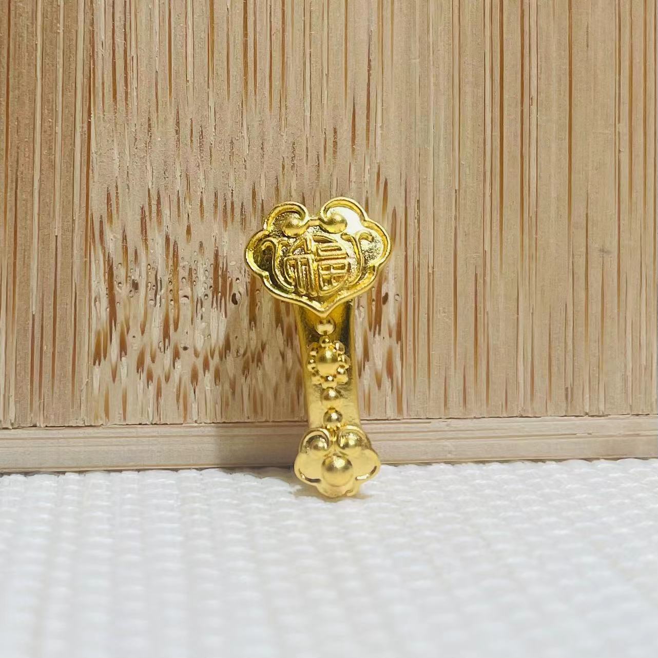 足金如意中穿时尚百搭配件