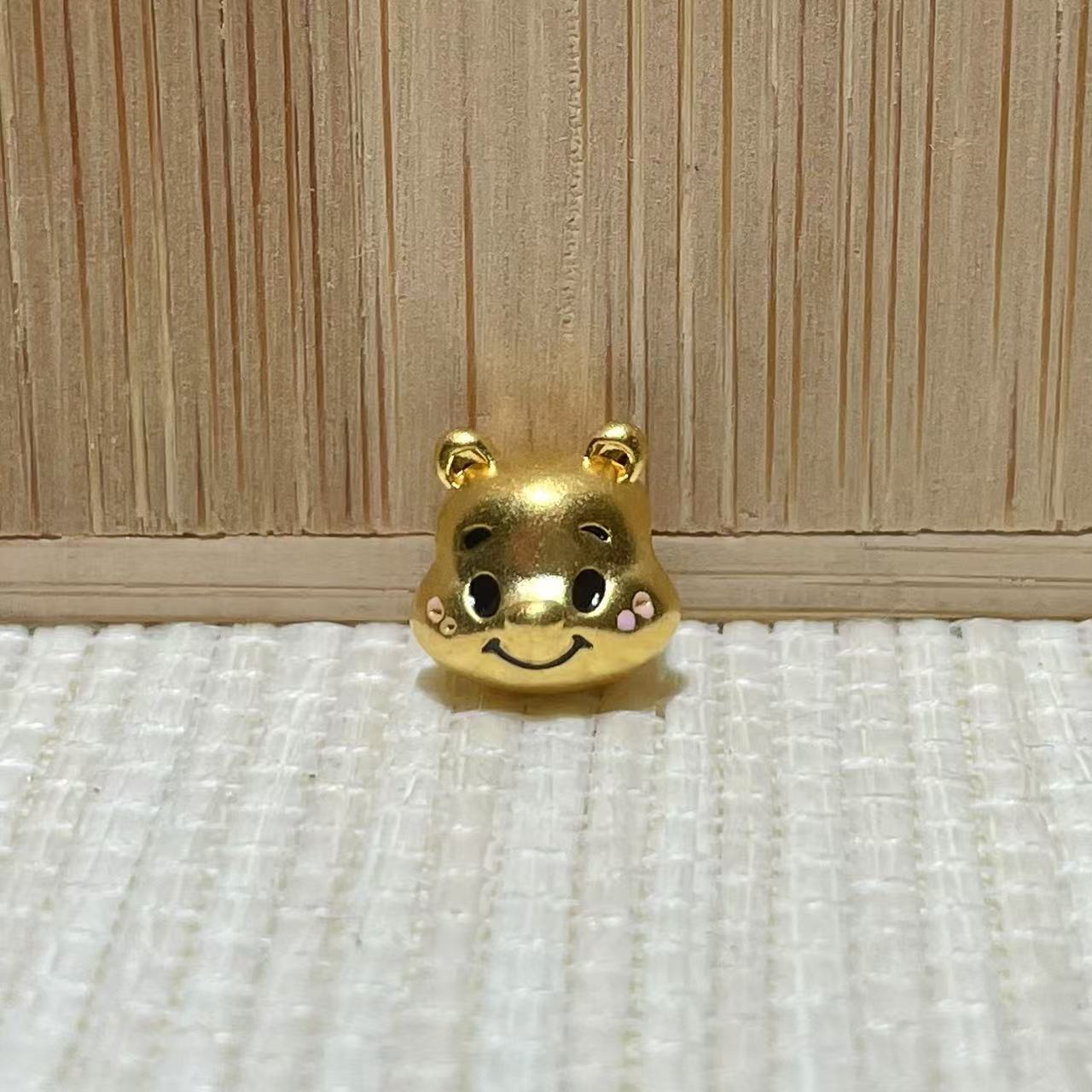 足金烤漆小熊配件