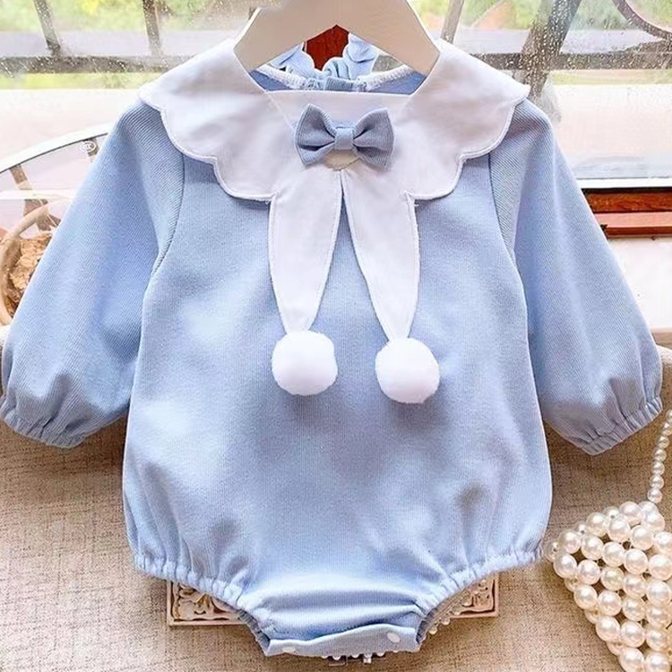 40cm娃衣婴儿包屁衣公主春秋儿童长袖包屁衣女童幼儿洋气薄款女宝