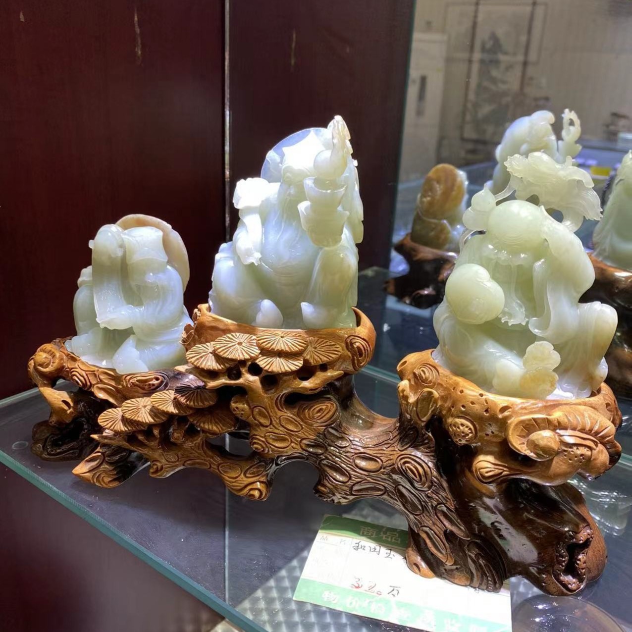 和田玉福禄寿摆件