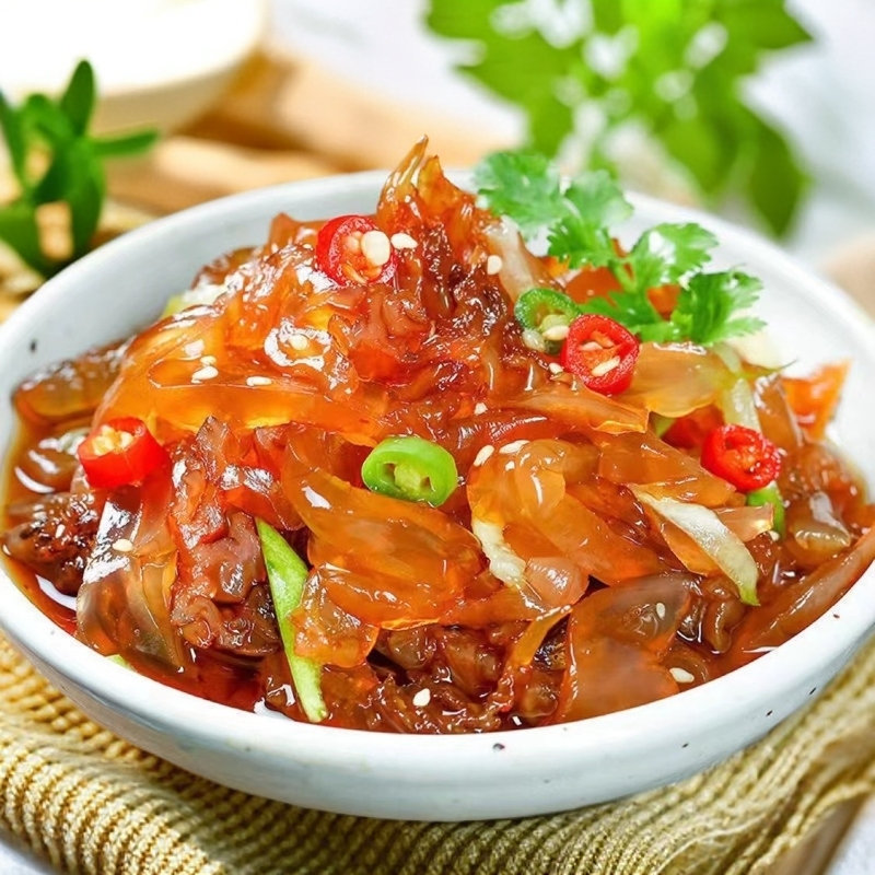 小妮家 琥珀海蜇头 凉拌鲜脆 海蜇爪 500克/包 发5包