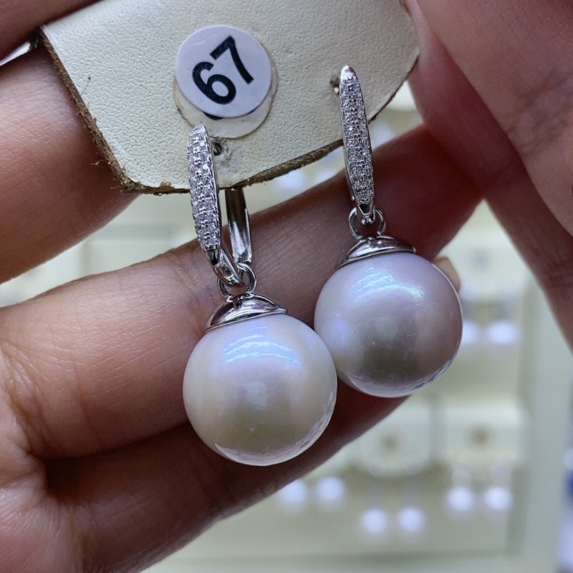 【闪购商品】淡水珍珠耳饰银S925镶嵌