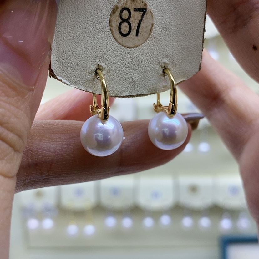 【闪购商品】淡水珍珠耳饰银S925镶嵌