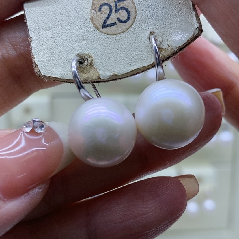 【闪购商品】淡水珍珠耳饰银S925镶嵌