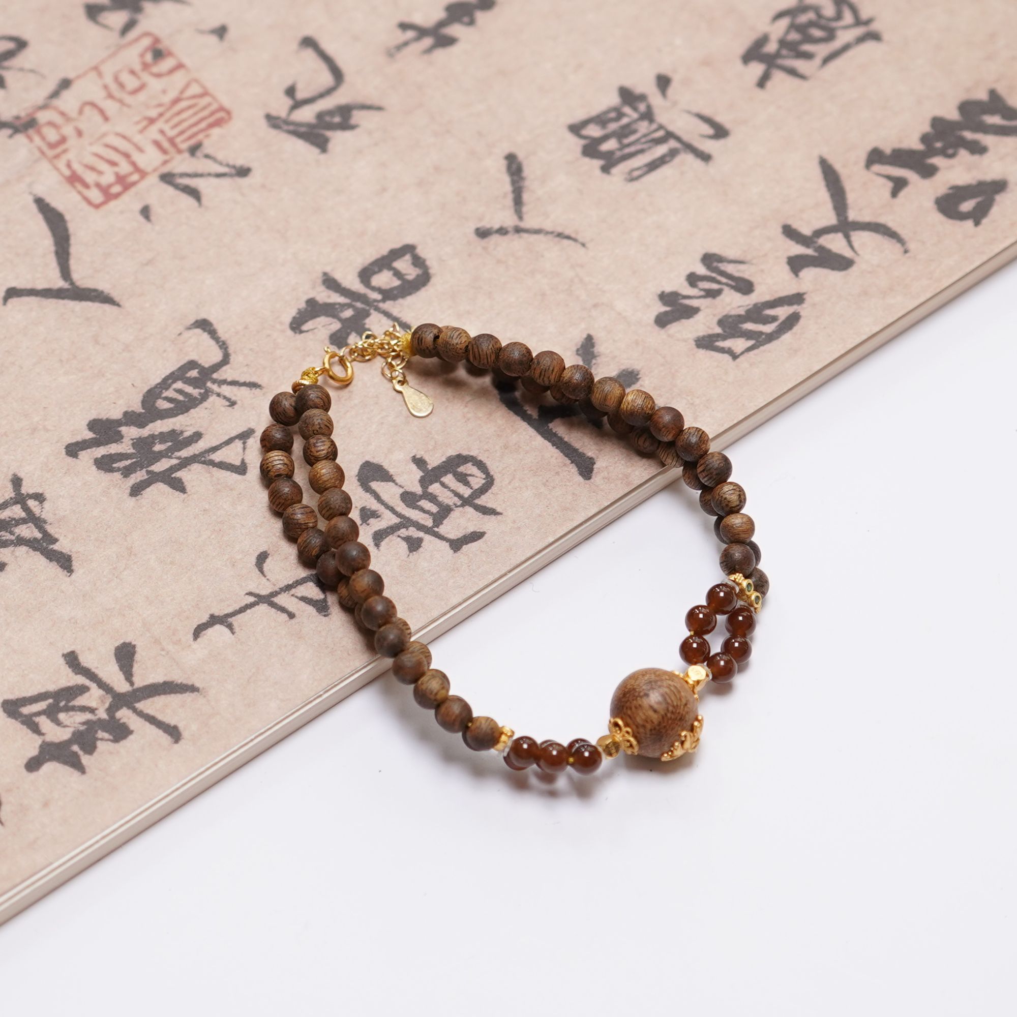 棋楠糖玉多圈手串ZC10A1391