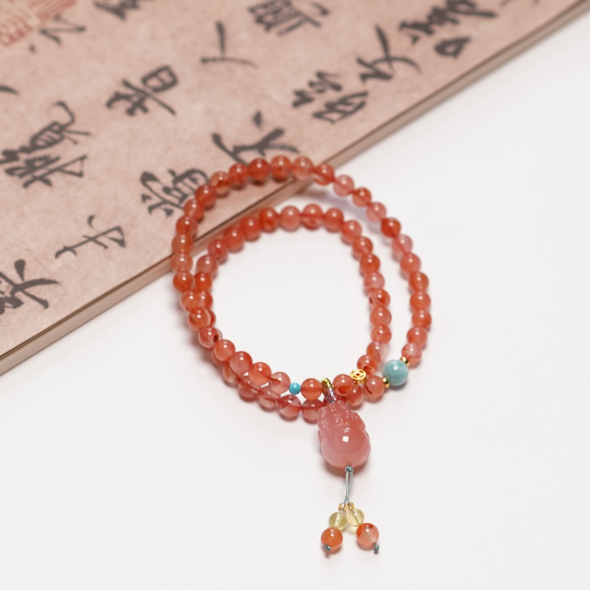 南红貔貅多圈手串ZC10A117013