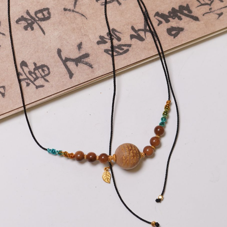 横纹老山檀925银吊坠ZC10A3134