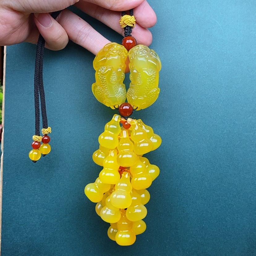 【闪购商品】玛瑙/玉髓车挂未镶嵌越****福