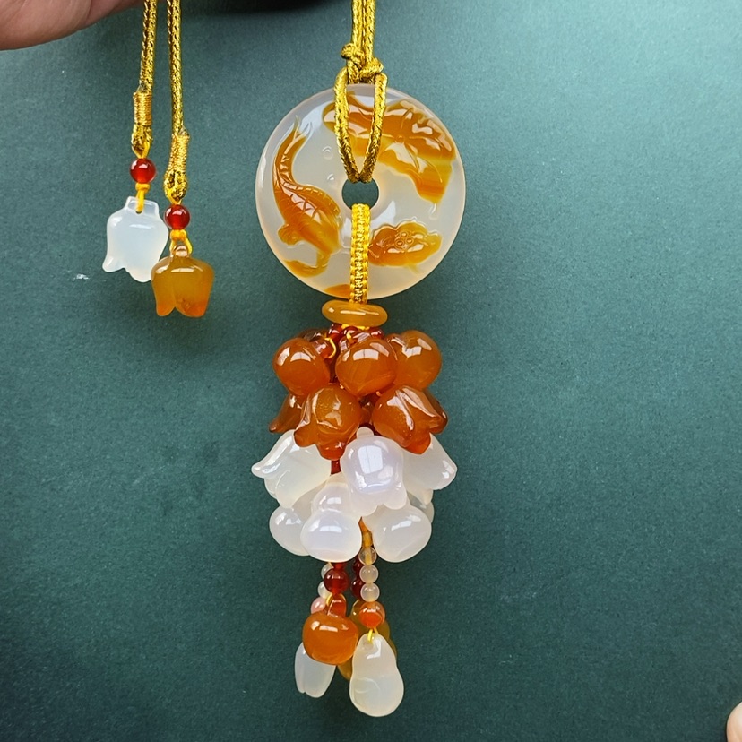 【闪购商品】玛瑙/玉髓车挂未镶嵌