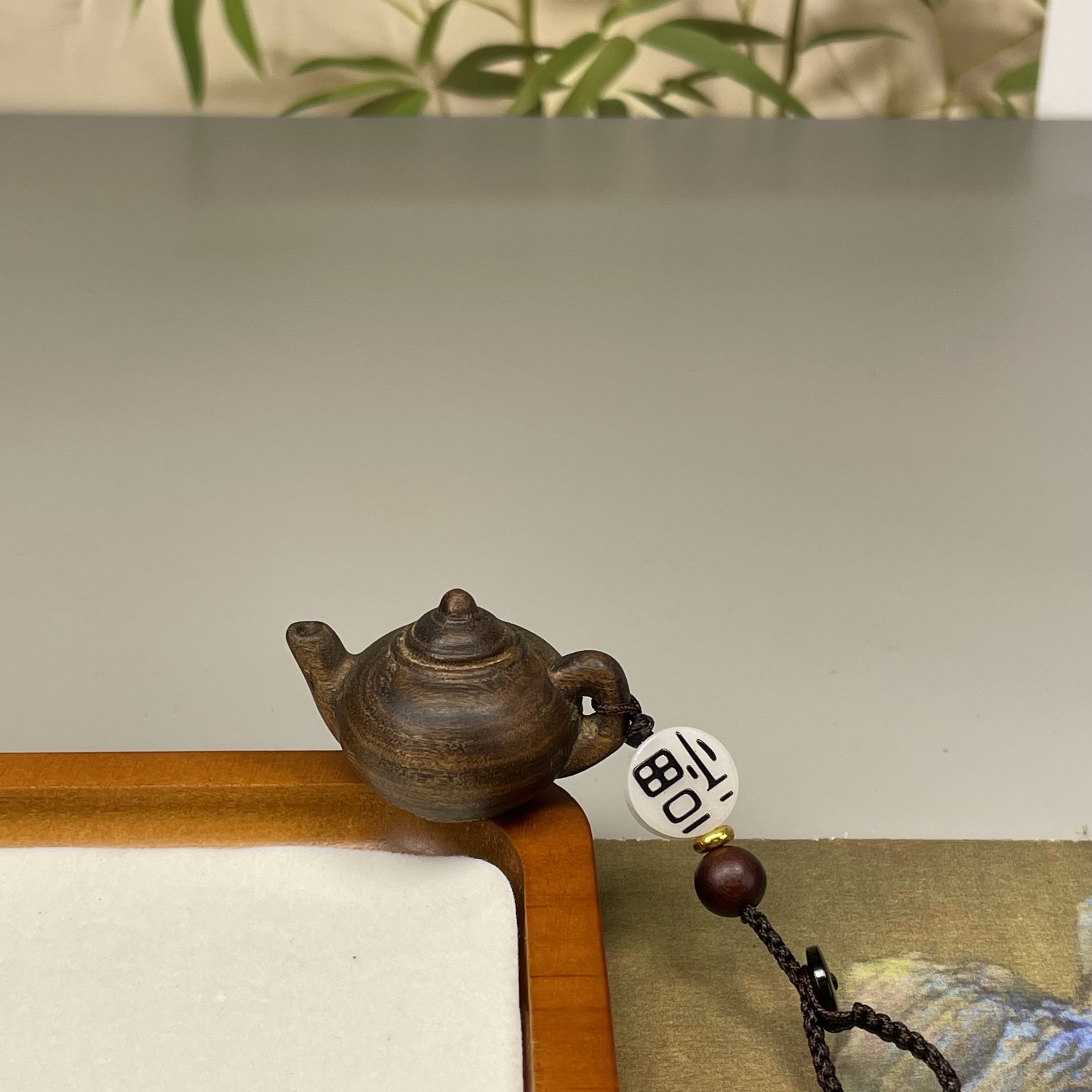 把把壶钥匙扣  精工雕刻款 木雕手把件挂件把玩件