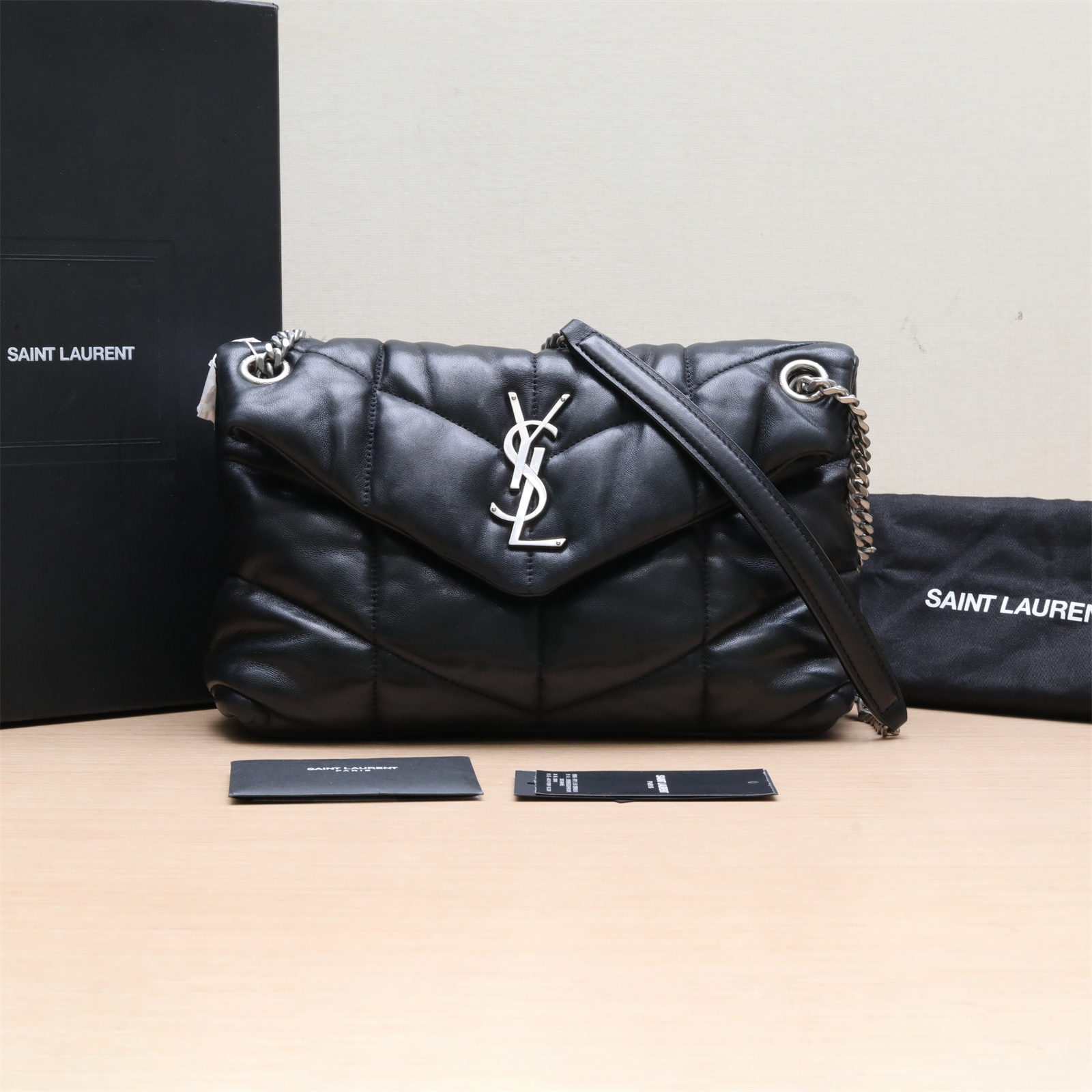 99新 YSL/圣罗兰 小花姑姑P224291837 云朵包 小号