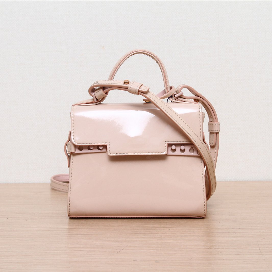 99新 Delvaux/德尔沃 活动姑姑P222432869Tempete Micro 粉色