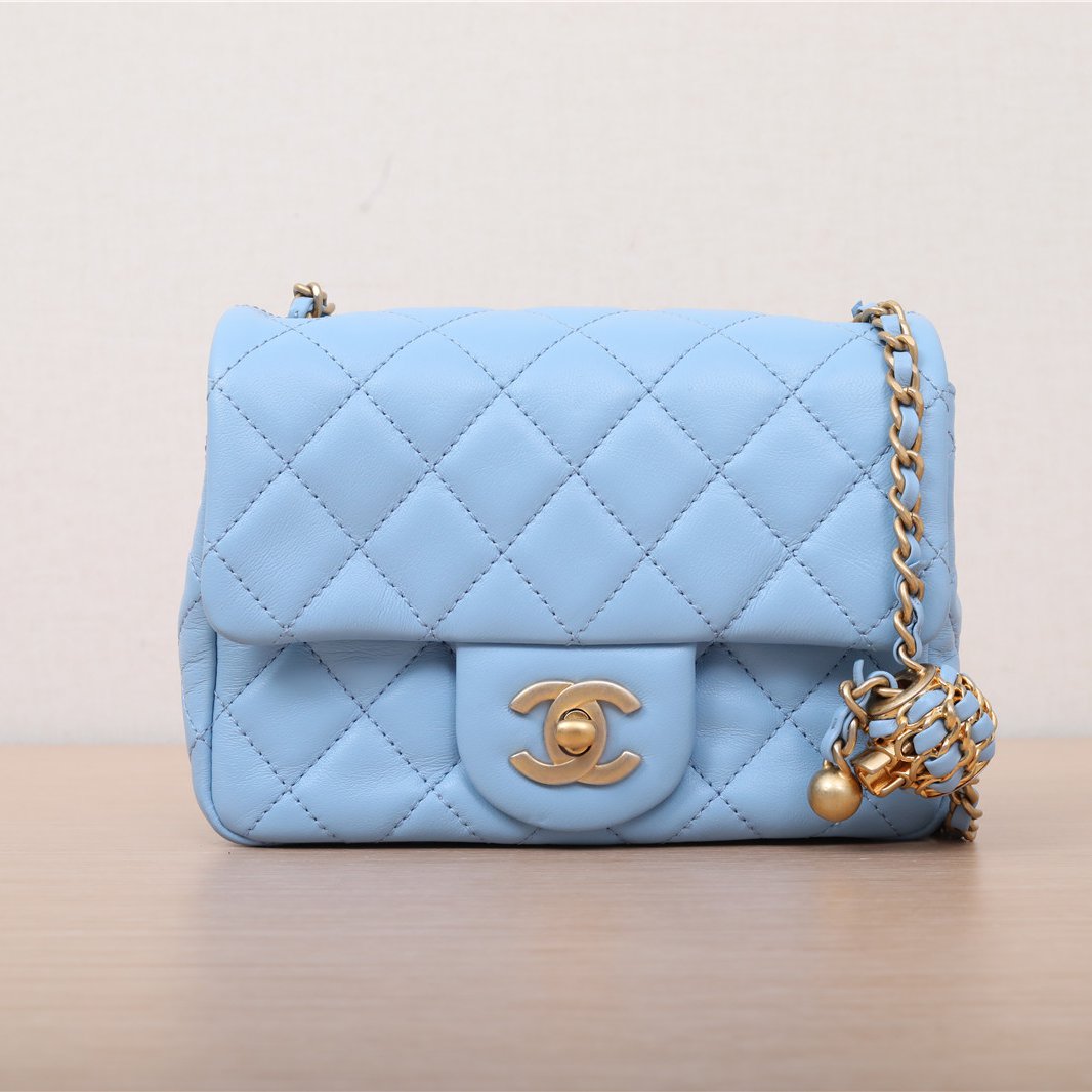 99新 Chanel/香奈儿 活动双双 22S 方胖子 芯片开 核桃球
