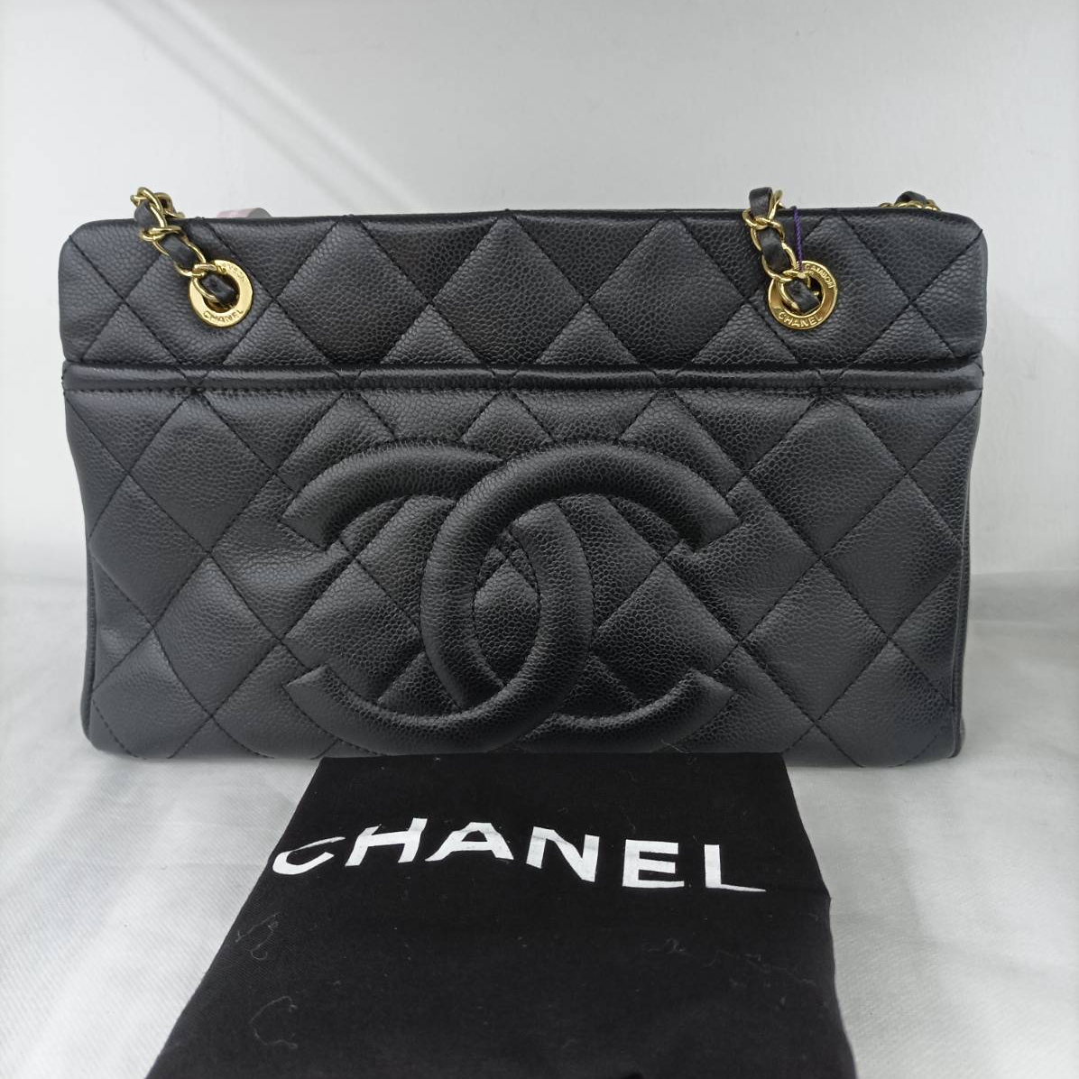 95新 Chanel/香奈儿 小花姑姑P224935002横板托特包