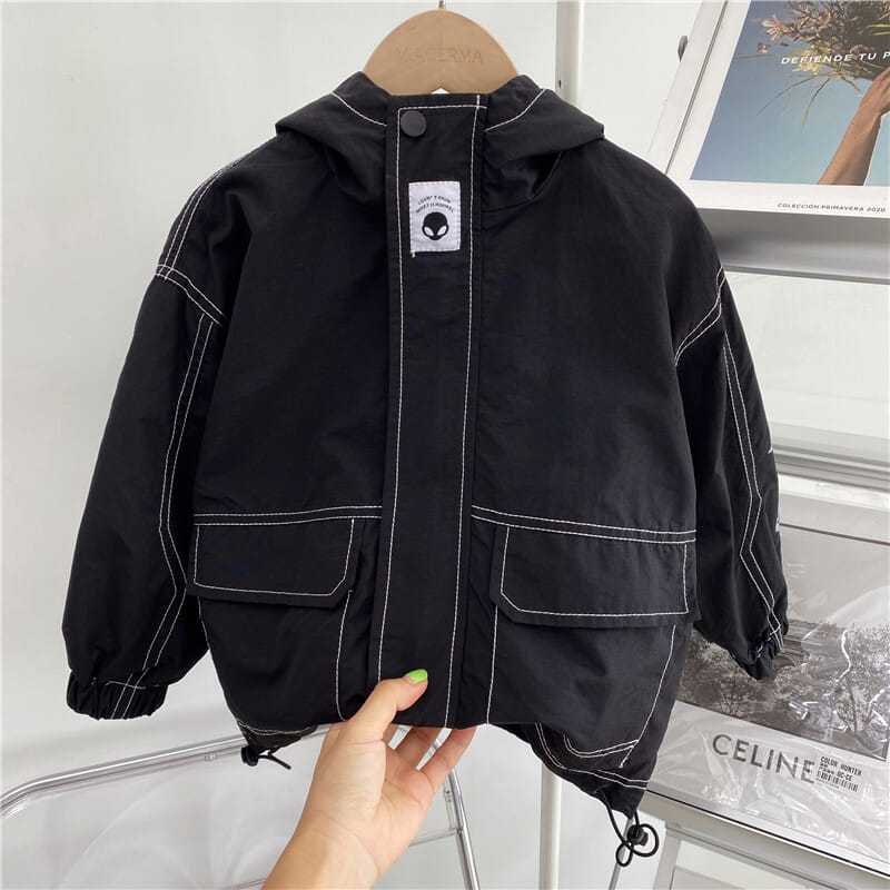 【清仓特价】男童外套秋冬款2023秋装新款加厚儿童连帽休闲上衣