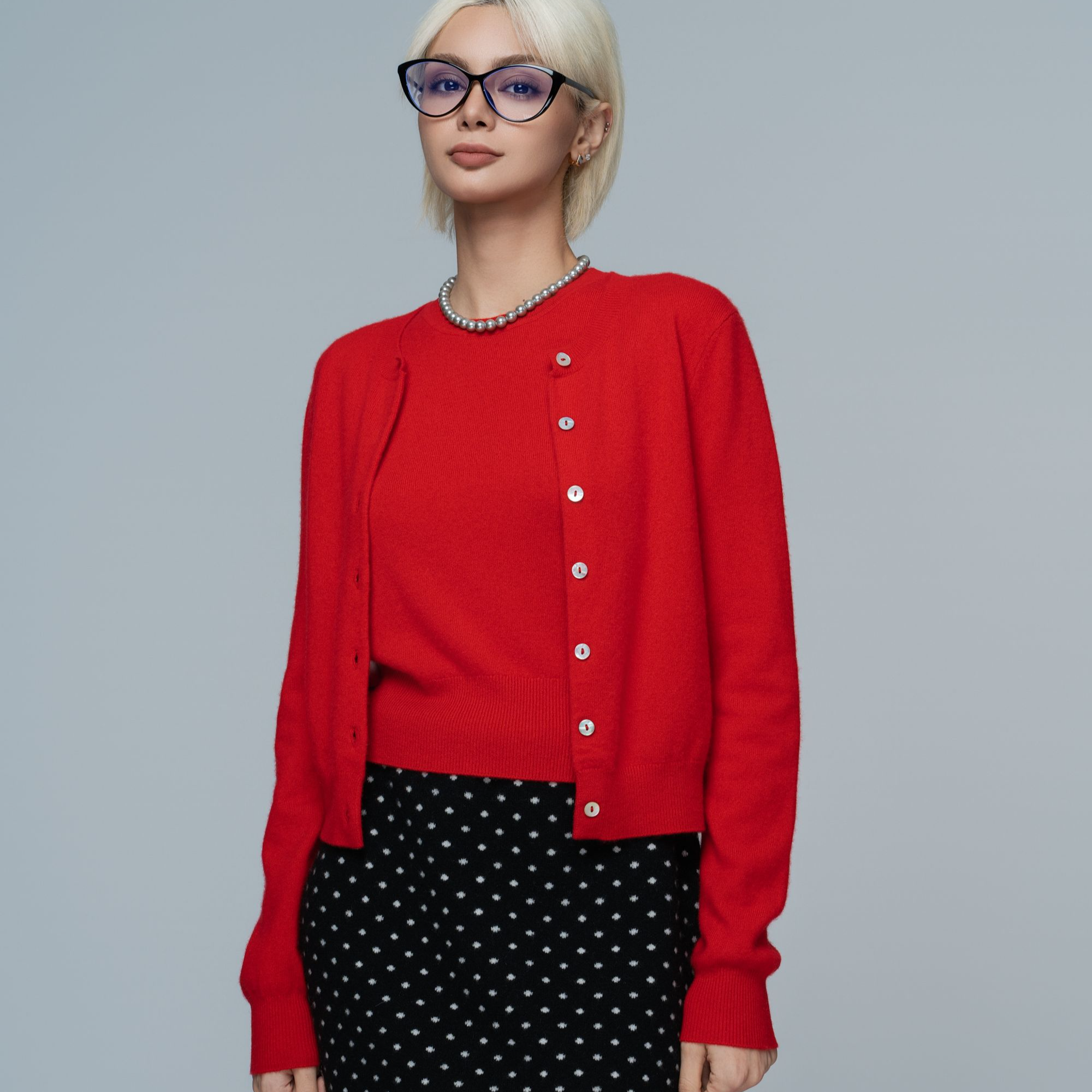 WANMU|【miu系知识份子】背心+开衫高质感老钱风套装抖音商城服饰