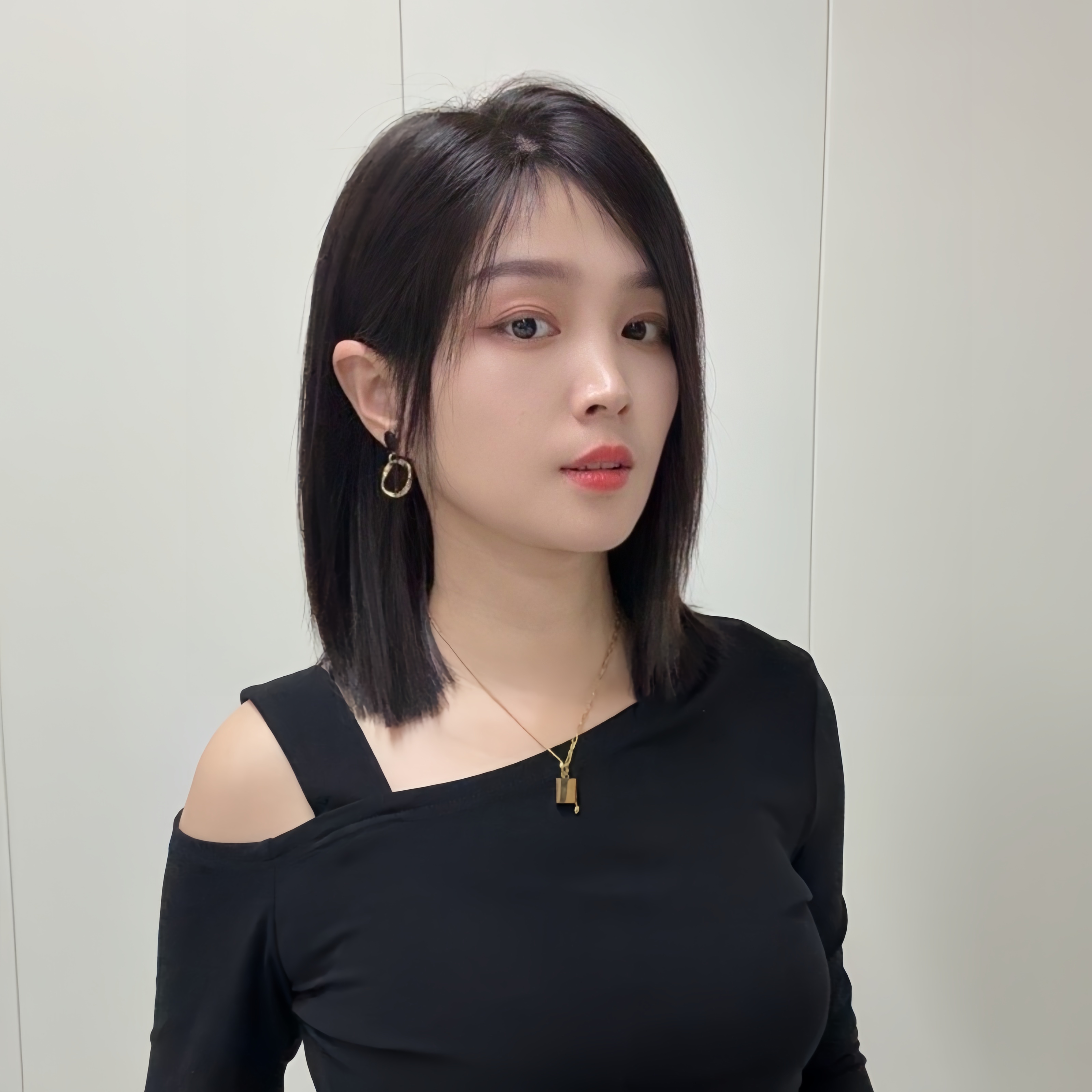 偏分刘海减龄修颜假发任意烫染时尚全手工发钩织全真人发假发套