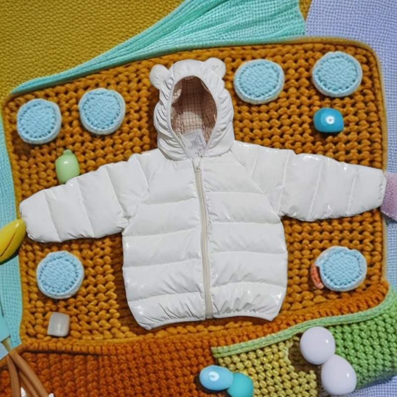 新款童装儿童女童婴儿宝宝连帽加厚冬季冬款男童婴幼儿黄色女宝