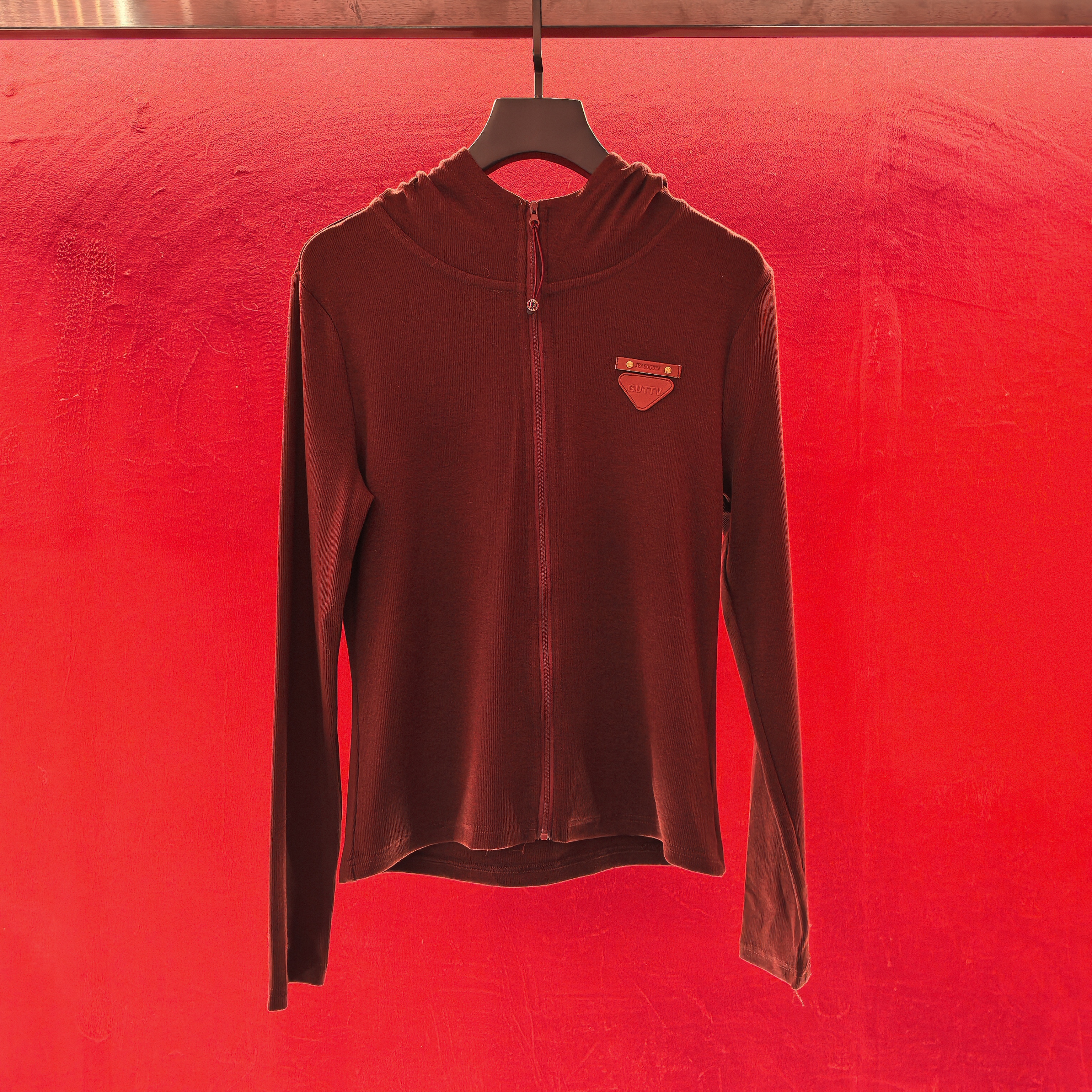 【LZ】美式印花连帽拉链卫衣秋季外套时尚减龄百搭显瘦上衣87136