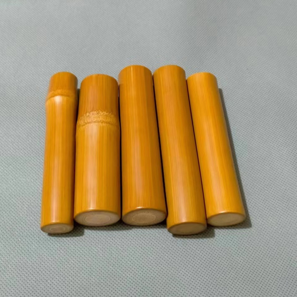 实心玉竹手把件红皮老料带节或无节手把件玉竹文玩手持