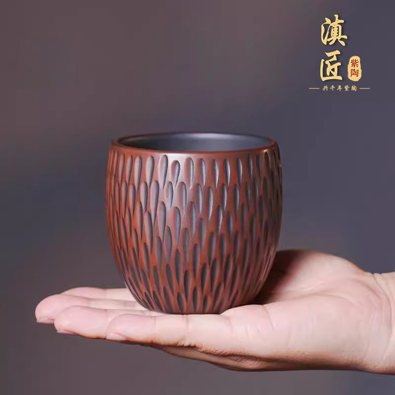 滇匠云南建水紫陶主人杯品茗杯网红客杯高端精品泡茶杯工夫茶具器