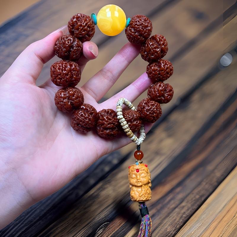 五瓣玉化22-23mm尺寸蜂王双龙大金刚深度包浆单圈男女款DU