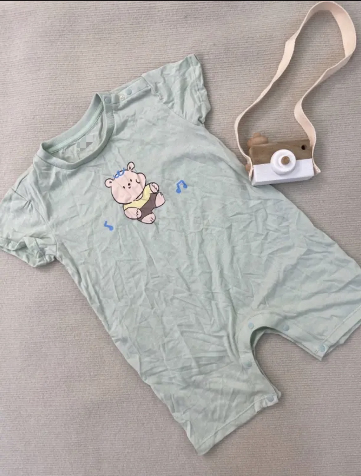 巴家夏款连体爬服超软男童女童