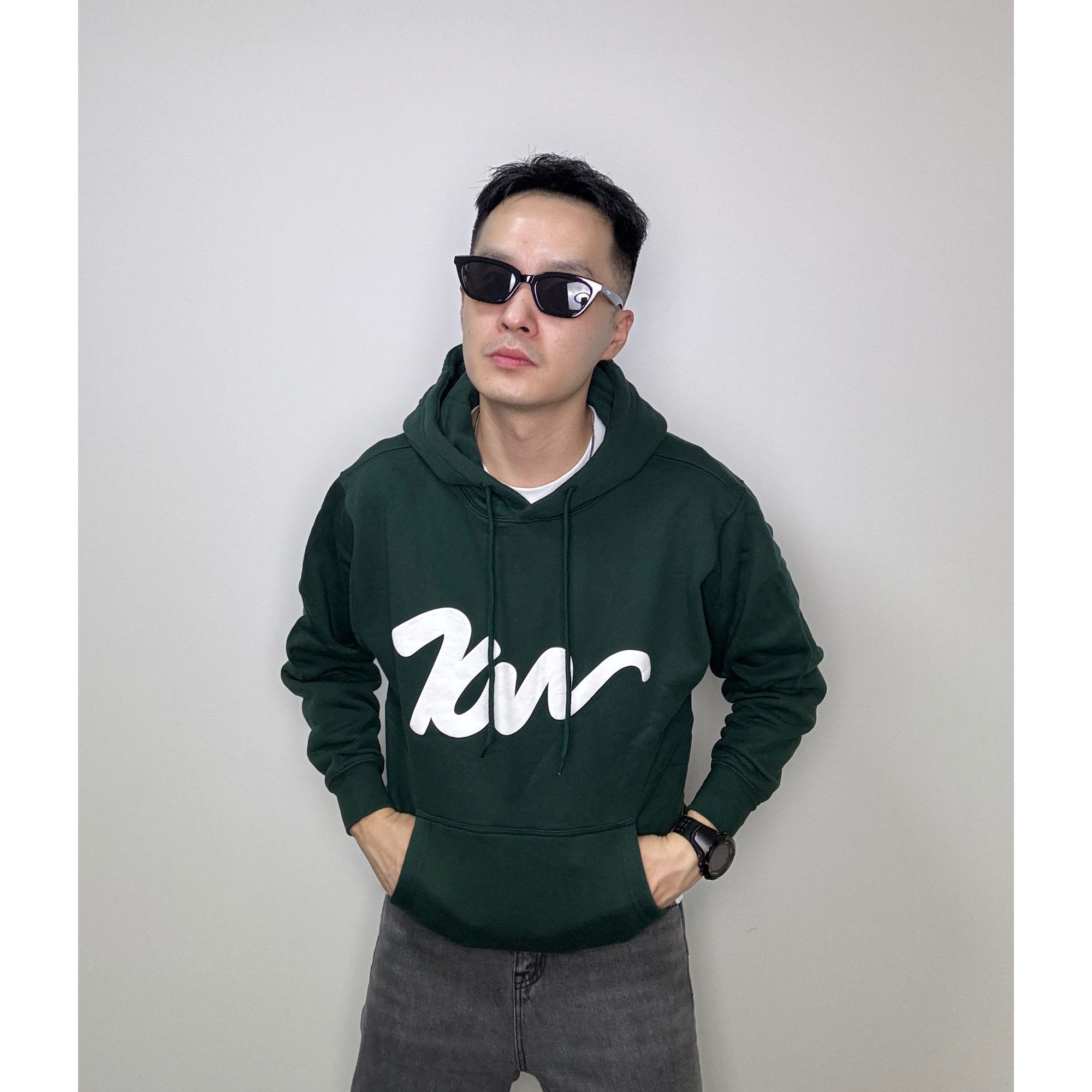 太舒服，太暖和啦！秋冬季男士加绒连帽印花潮流合体简约套头卫衣