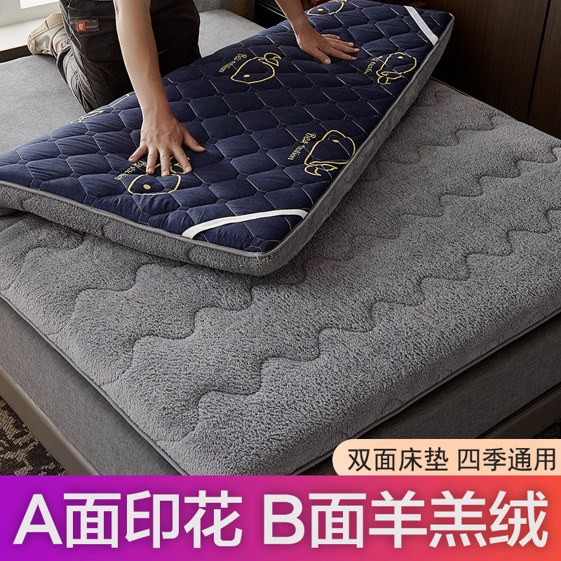 冬夏两用羊羔绒床垫家用软垫冬季加厚保暖学生宿舍垫被床褥垫褥子