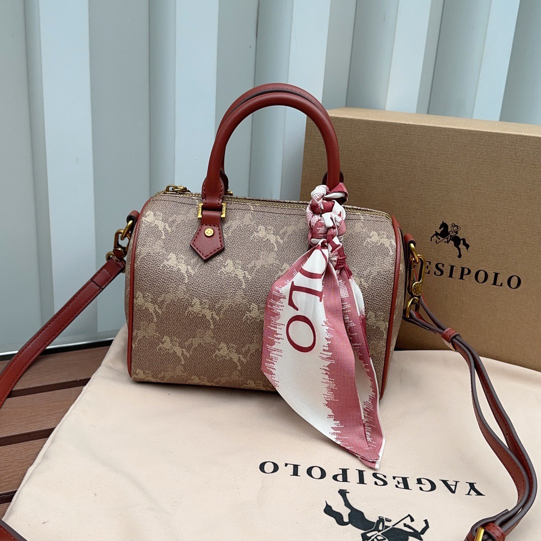 亚格斯保罗高级感轻奢时尚百搭斜挎手提波士顿枕头包2050