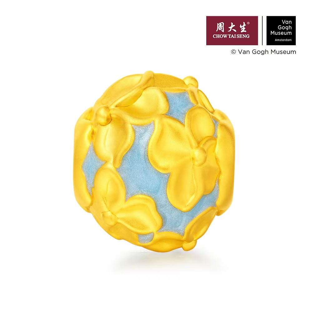 Chow Tai Seng/周大生周大生梵高硬金珐琅转运珠--杏花盛开
