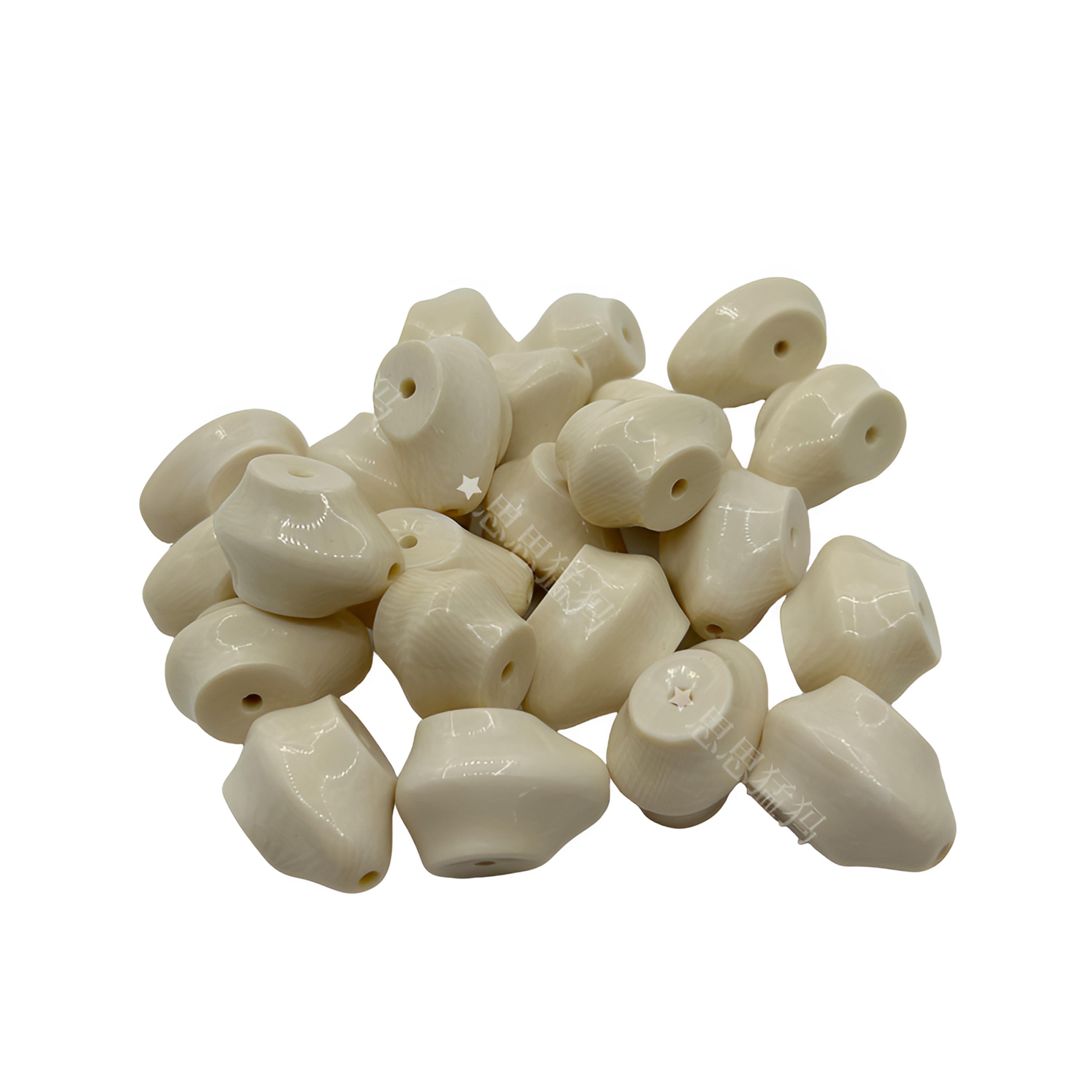 猛犸牙鲨鱼背三通配饰14mm对孔一个