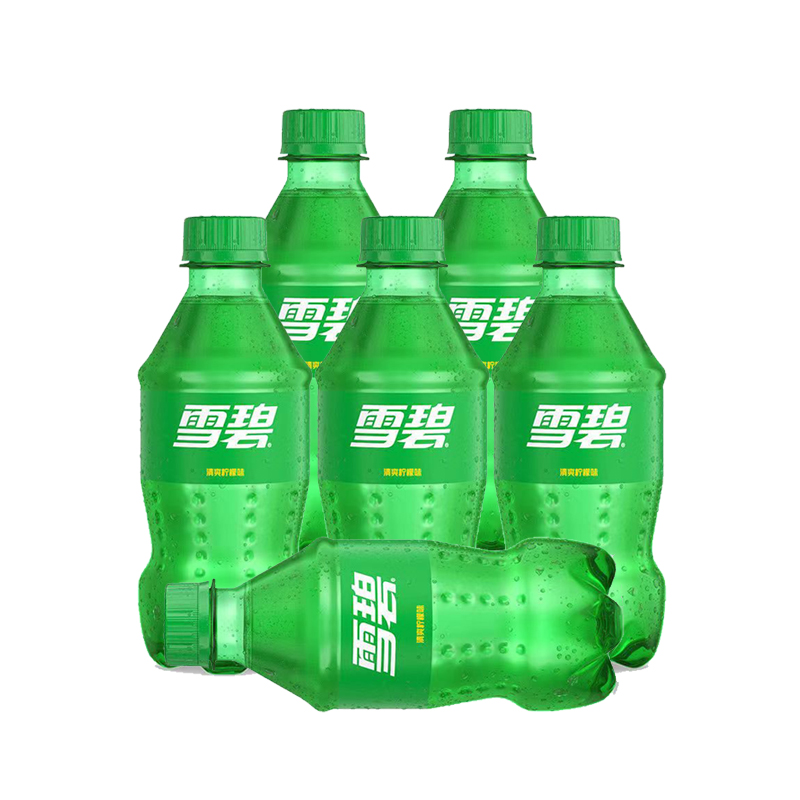 雪碧汽水饮料300mL*6瓶/整件小即饮碳酸饮料可口可乐瓶装品牌饮料