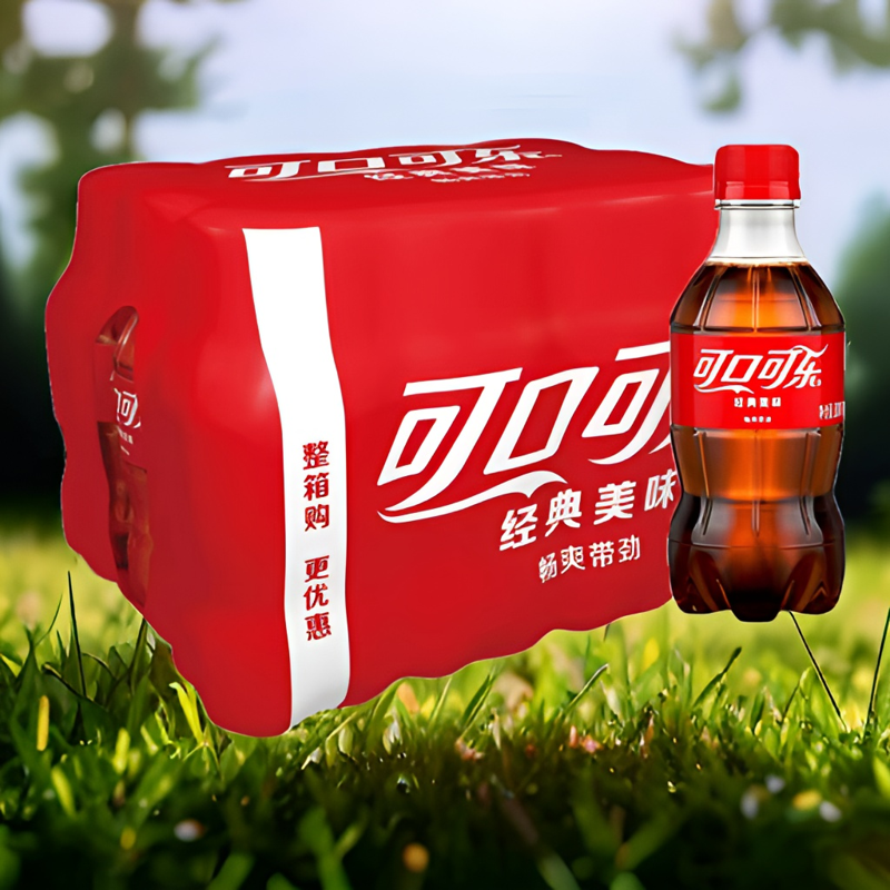 可口可乐*6瓶经典即饮汽水精美迷你可乐装雪碧果粒橙聚餐饮料无糖
