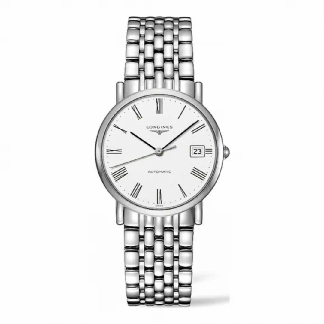 99新 Longines/浪琴 >博雅809/34.5mm自动机械表时尚优雅白盘经典