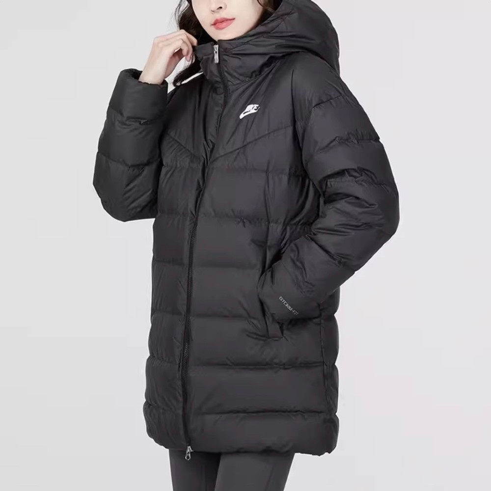 耐克STORM-FIT防风羽绒服中长款印花防泼水加厚DQ6874-010-133