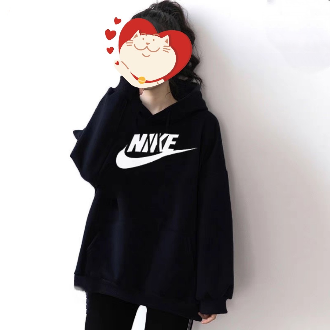 NIKE/耐克耐克 女子连帽加薄绒跑步连帽针织运动卫衣套头衫BV4127