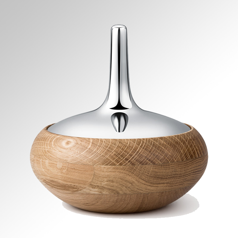 北欧创意实木茶叶罐干果糖果盒家用茶几收纳置物盆摆件