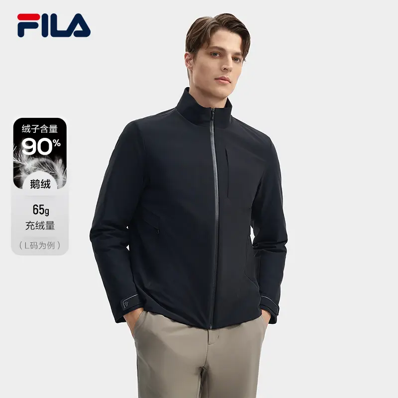 Fila/斐乐男羽绒外套高端商务夹克保暖舒适F11M442906F