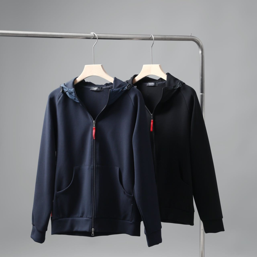 轻奢高端！秋季时尚拼接户外外套 男士百搭透气连帽卫衣商品图