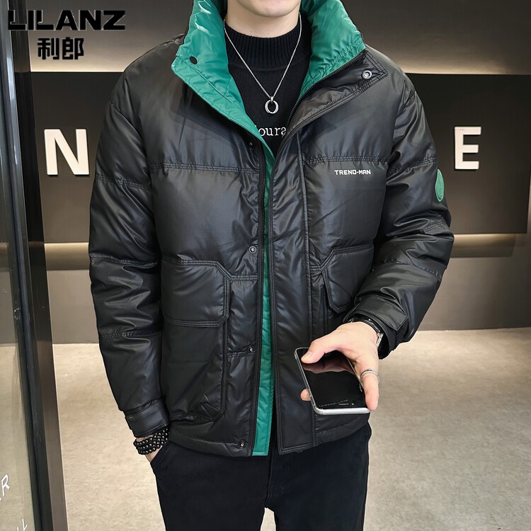 利郎男装2023秋冬季新款羽 绒服保暖夹克白 鸭绒加厚商务时尚外套
