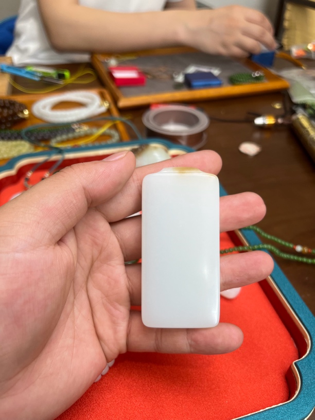 和田玉平安无事牌