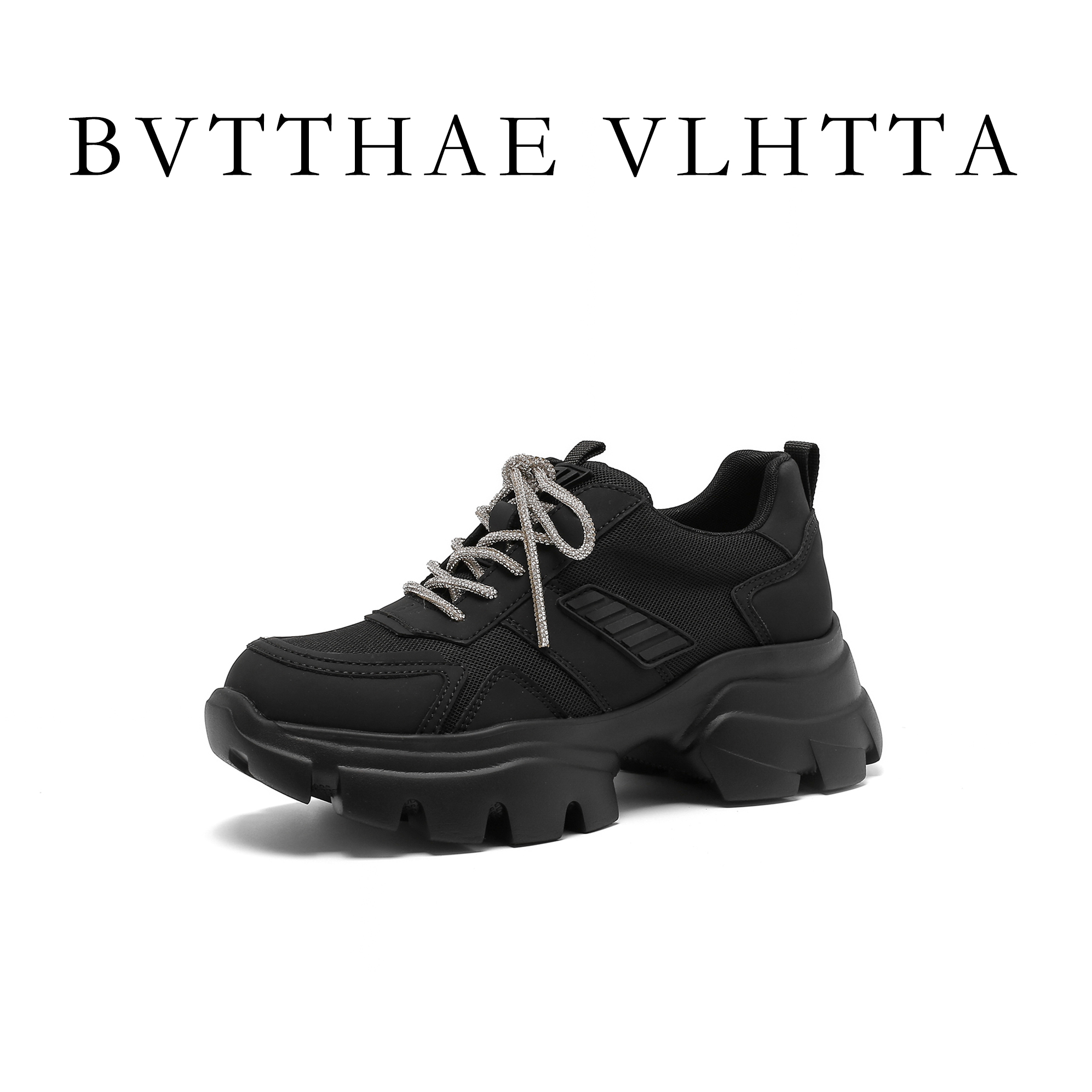 【官方正品】女士 BV 【防伪芯片】暗夜星河运动透气休闲厚底运动鞋