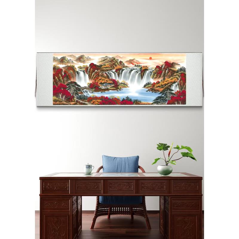 《鸿运当头》客厅书房办公室背景墙挂画z1