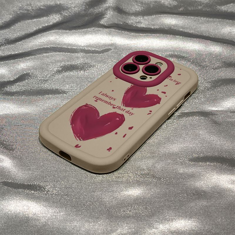 英文爱心iPhone15/14/13苹果11/12Promax手机壳全包7/8p软壳xr/xs