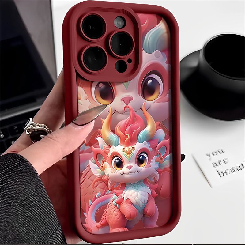 龙年限定麒麟iPhone15手机壳苹果14promax全包13/11国潮7/8防摔XS