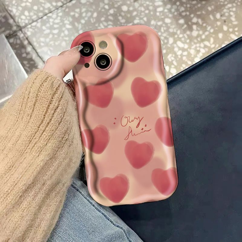 简约爱心iPhone15/14/13苹果12/11pro手机壳华为oppo荣耀小米vivo