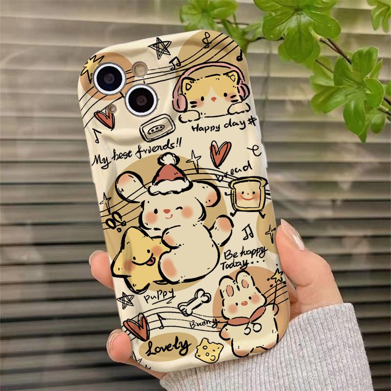 音符狗狗苹果15/14plus/13/12Pro手机壳华为/荣耀/oppo/vivo/小米
